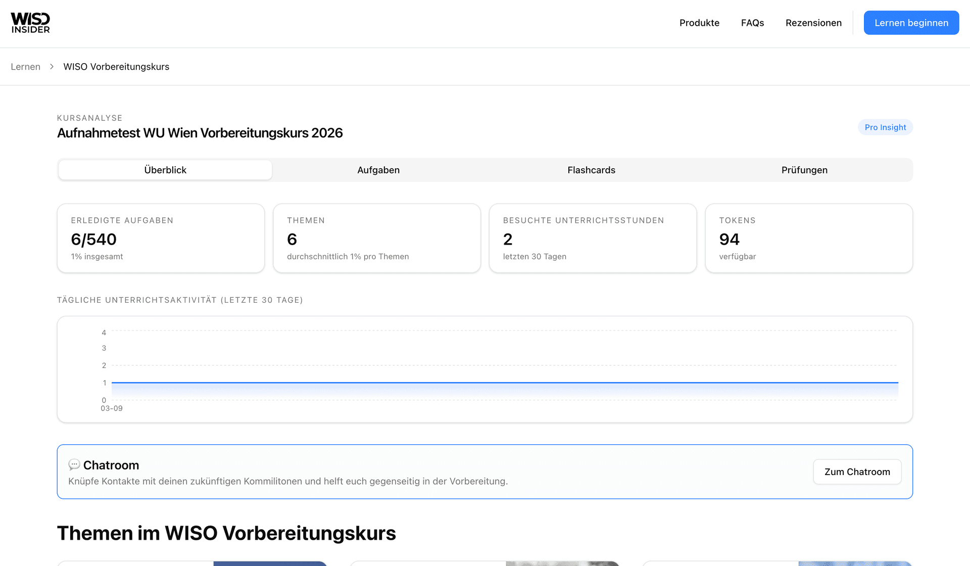 WISO Insider app screenshot