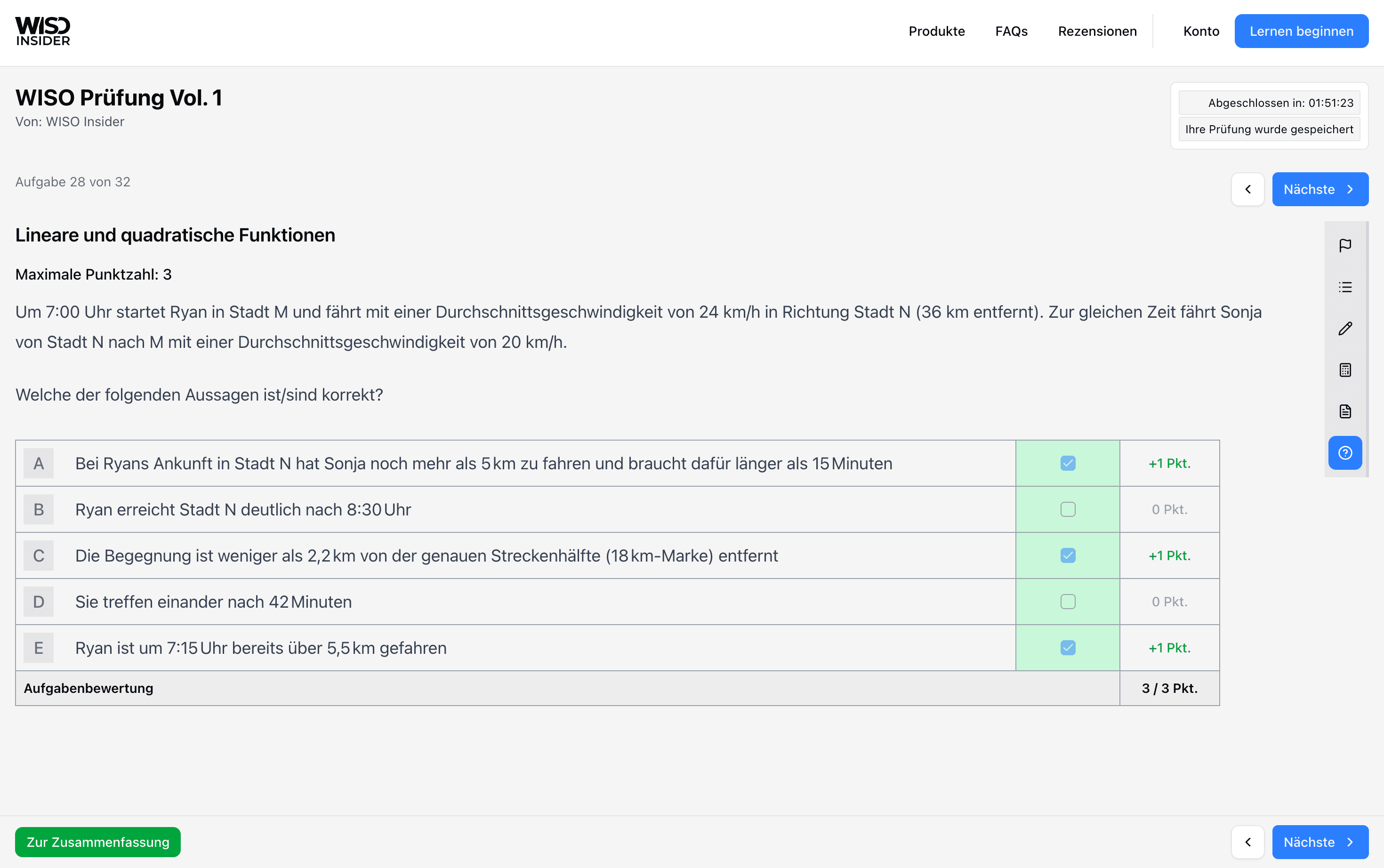 WISO Insider app screenshot