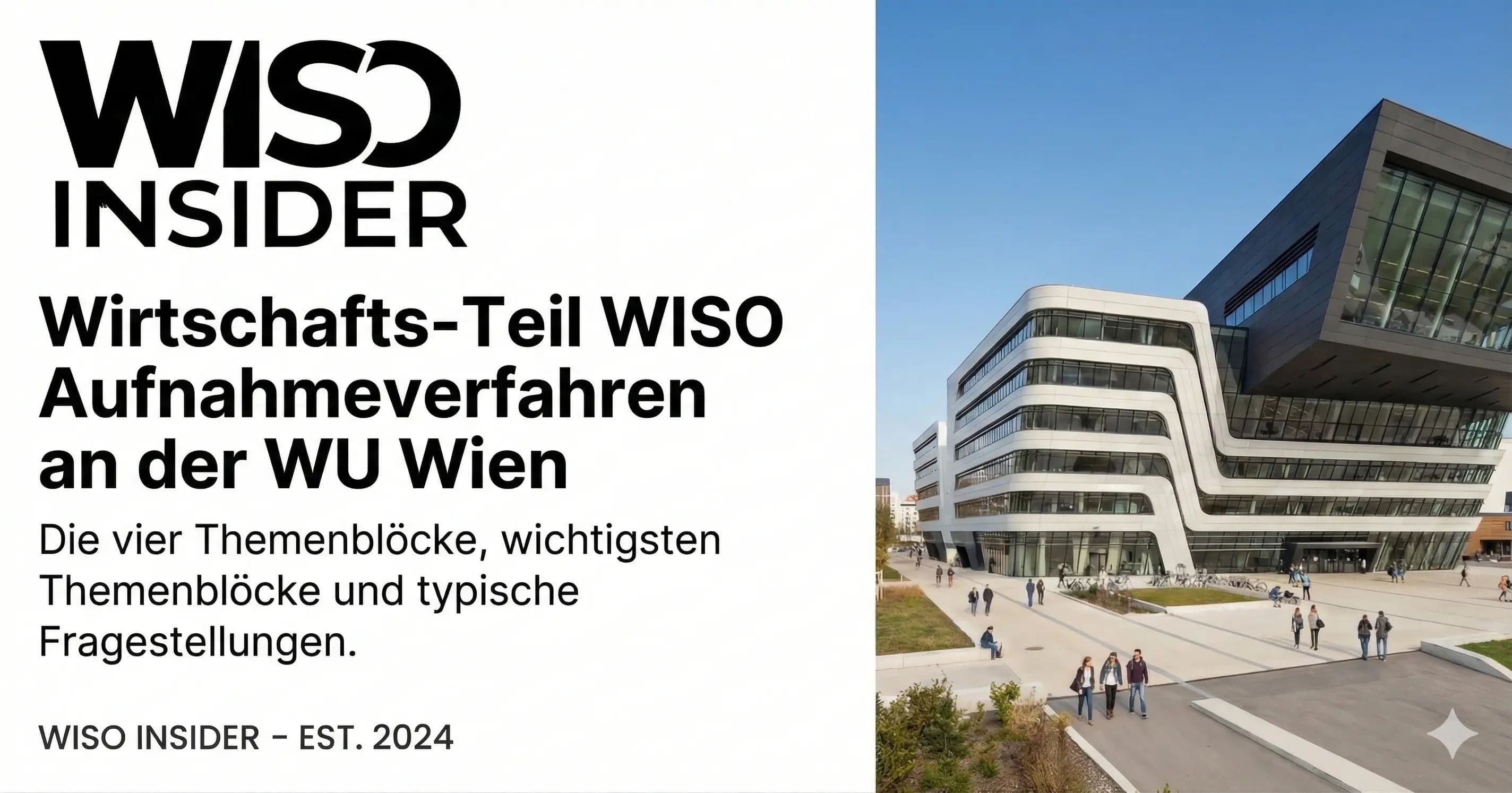 Der Wirtschaft-Teil der WISO Aufnahmeprüfung 2026/27: Was dich erwartet